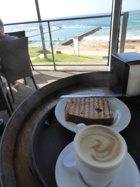 Coffee with a view at Bulli Beach Café