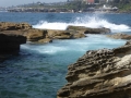 Waves coming into Giles Baths at Coogee