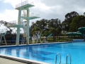 Diving board at Lambton Swimming Centre in Newcastle western suburbs
