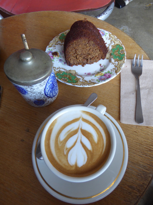 Coffee and cake at All & Sundry in Woonona