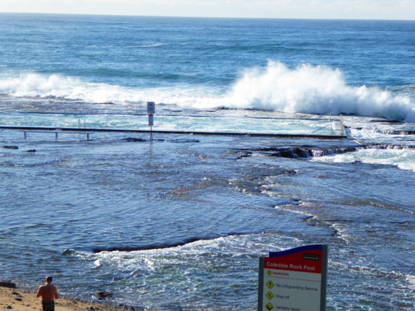 Coledale Rock Pool at high tide