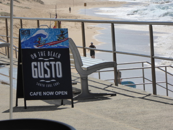 On the Beach Café near South Curl Curl Rock Pool